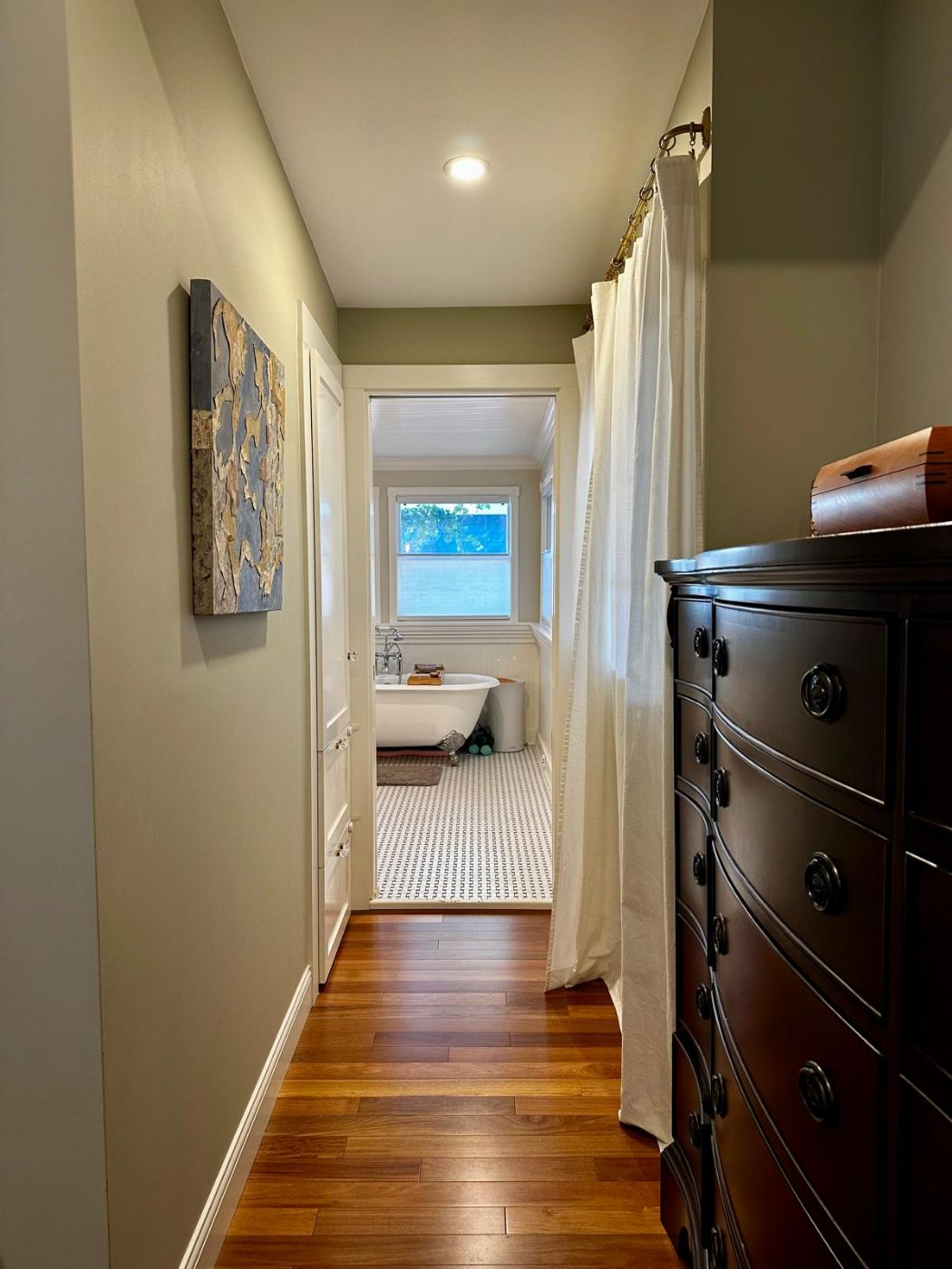 Master Hall and Bathroom