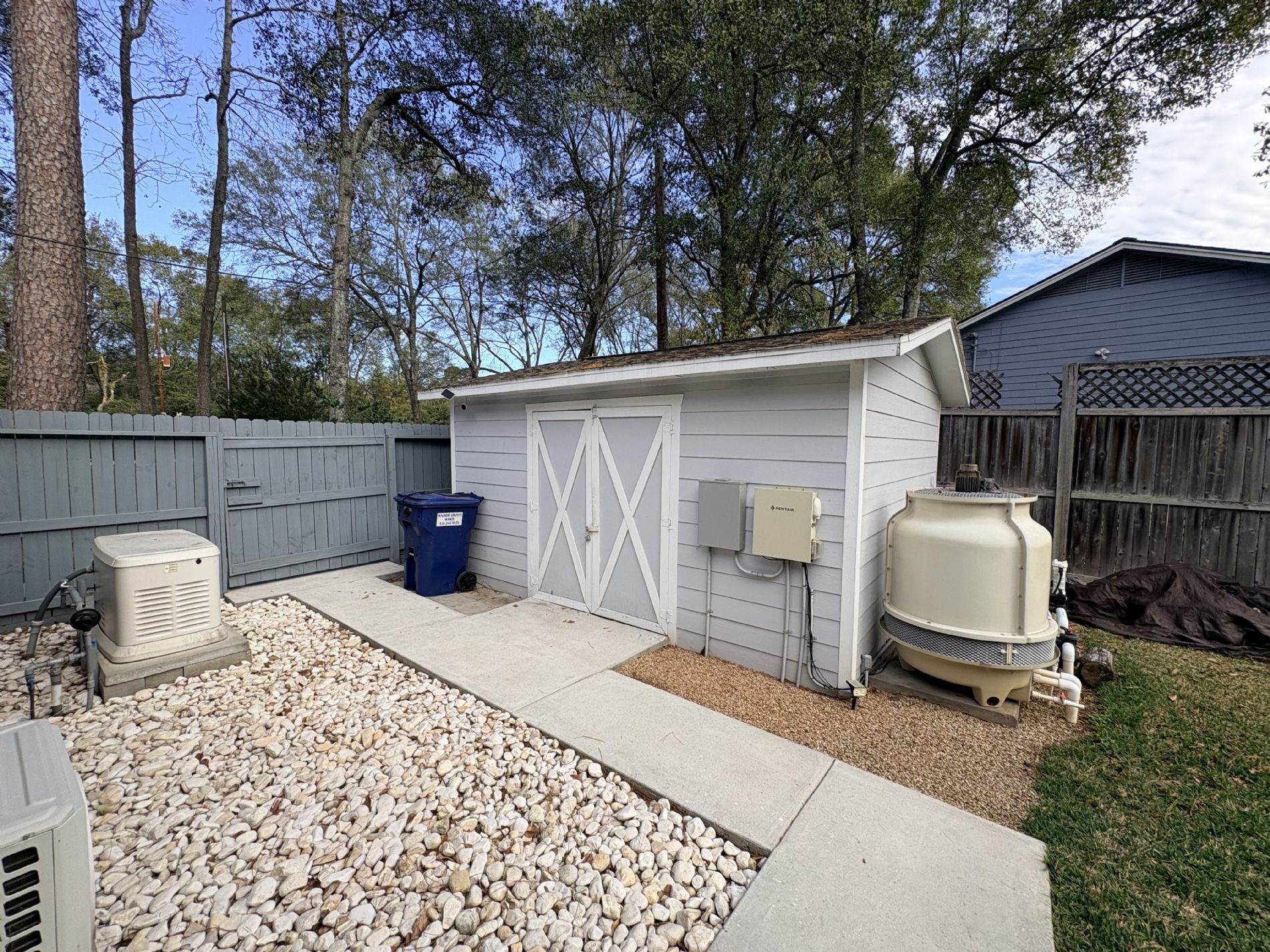 Shed, Pool Equipment, Generator Shed, Pool Equipment, Generator