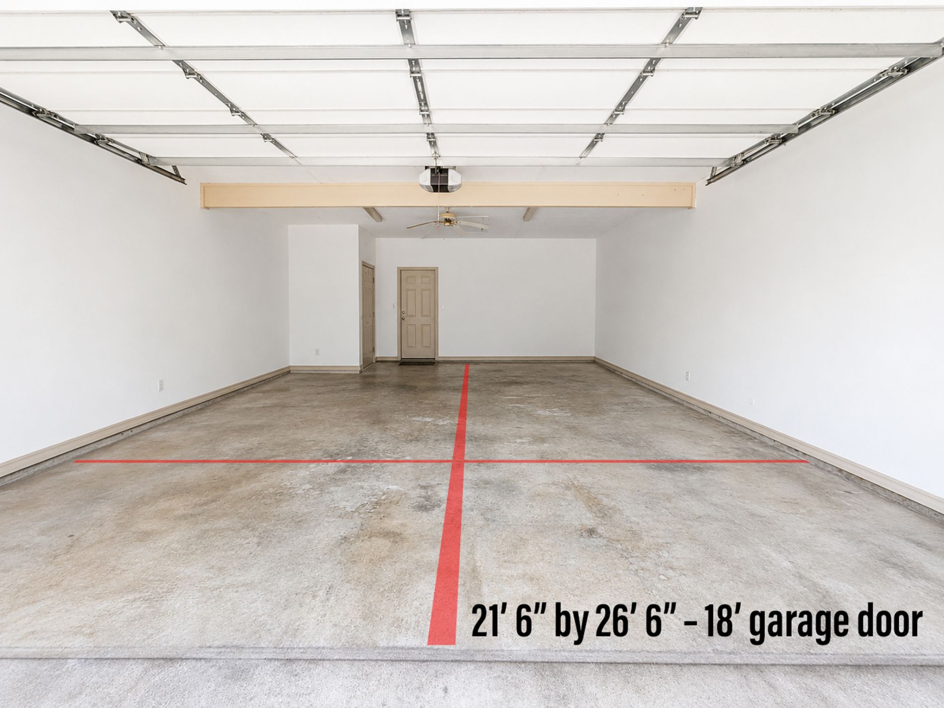 Extra large boat-sized garage. Extra large boat-sized garage.